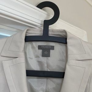 Ann Taylor Cream Blazer One Button